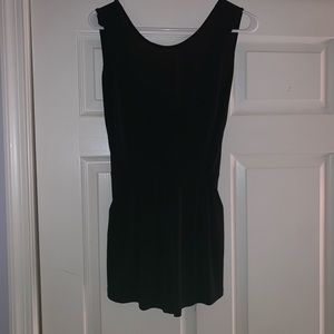 black tank top romper